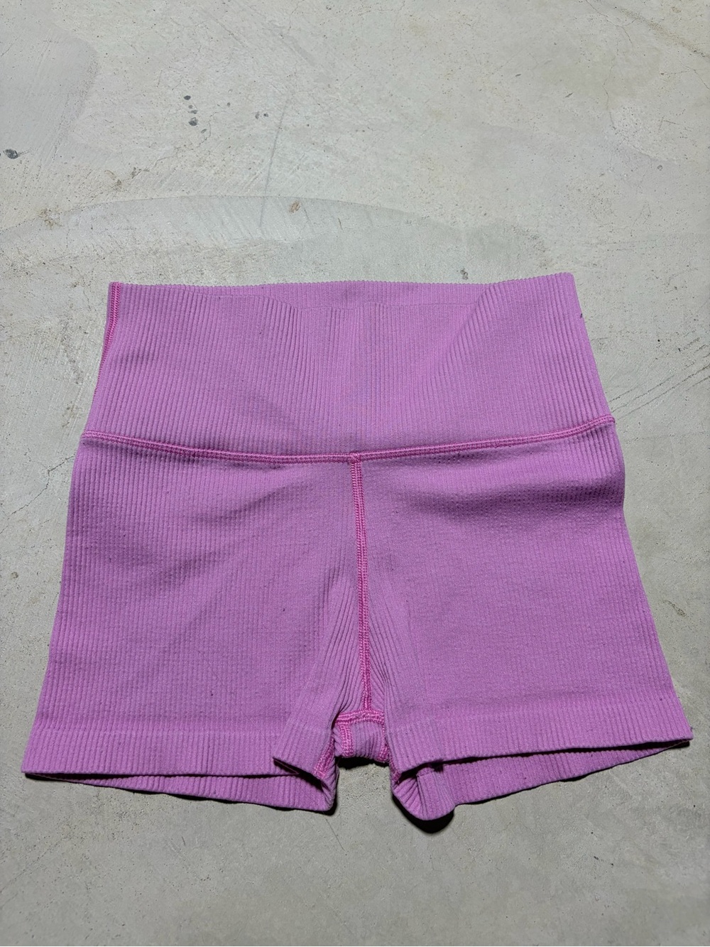 Aerie High-Waist Ribbed Pink Women’s Shorts small